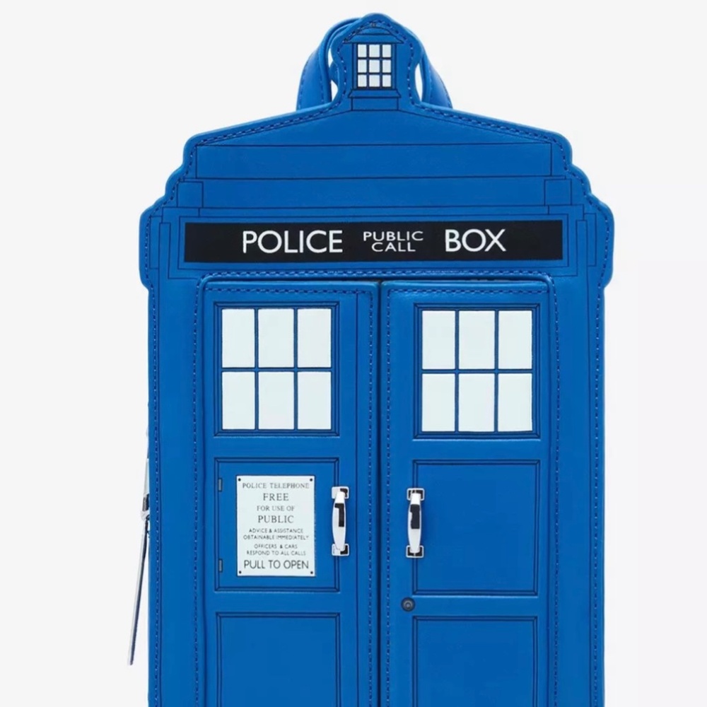 NWT Doctor Who Tardis Figural Her Universe Mini Backpack